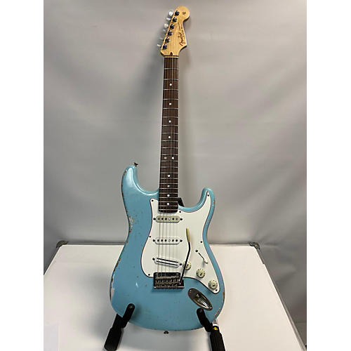 Fender American Standard Deluxe Stratocaster Solid Body Electric Guitar Roadworn Light Blue