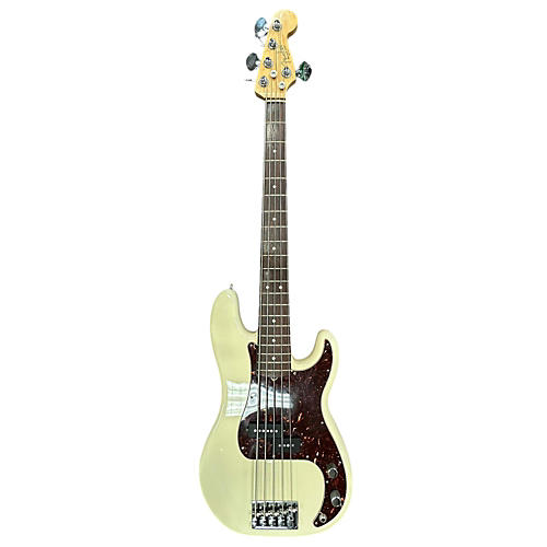 Fender American Standard Precision Bass V 5 String Electric Bass Guitar Olympic White