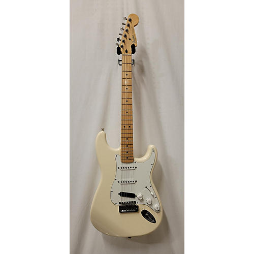 Fender American Standard Stratocaster HSS Solid Body Electric Guitar Antique Ivory