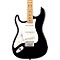 American Standard Stratocaster Left-Handed Electric Guitar with Maple Fretboard Level 1 Black Maple Fingerboard