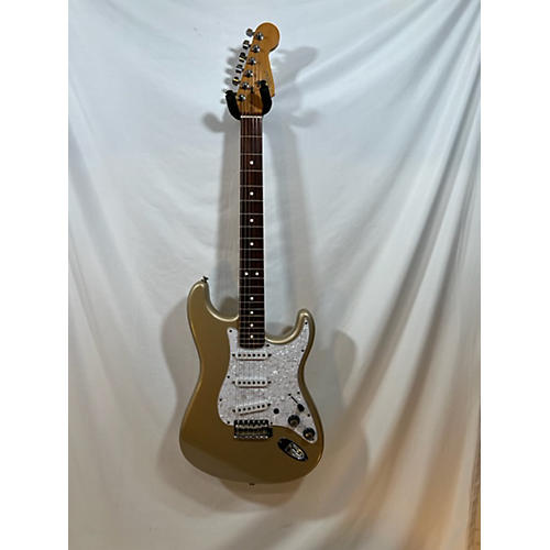 Fender American Standard Stratocaster Solid Body Electric Guitar Gold