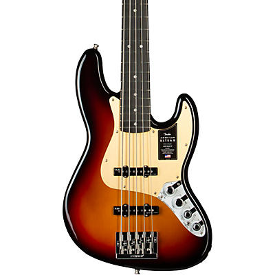 Fender American Ultra II Jazz Bass V Ebony Fingerboard -