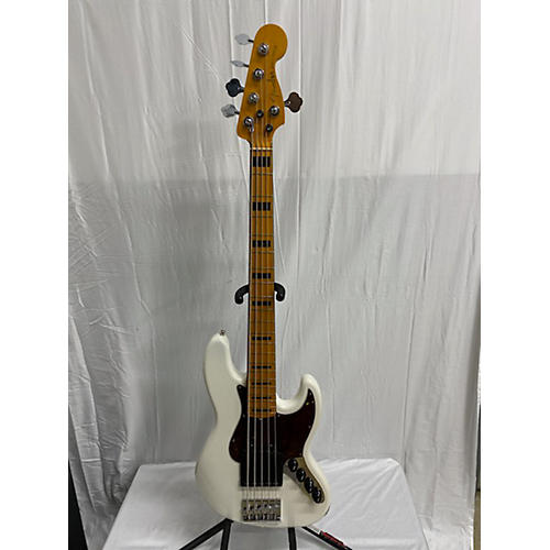 Fender American Ultra Jazz Bass V Electric Bass Guitar Arctic Pearl