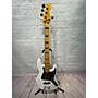 Used Fender American Ultra Jazz Bass V Electric Bass Guitar White