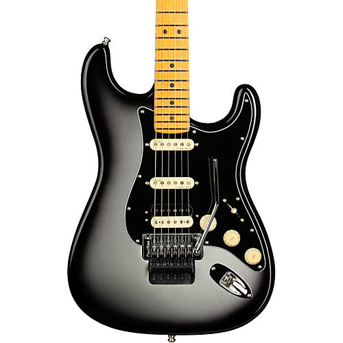 Fender American Ultra Luxe Stratocaster HSS Floyd Rose Maple Fingerboard Electric Guitar Silver Burst