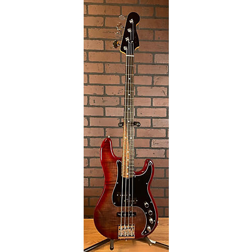 Fender American Ultra Precision Bass Ebony Fingerboard Limited Edition Electric Bass Guitar Umbra Burst