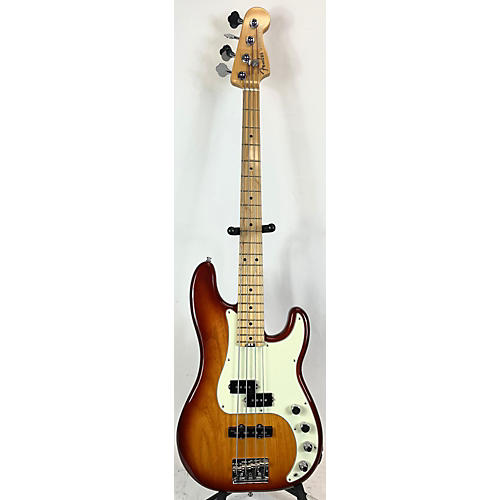 Fender American Ultra Precision Bass Electric Bass Guitar Honey Burst