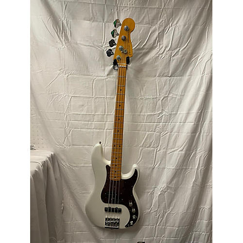 Fender American Ultra Precision Bass Electric Bass Guitar arctic pearl