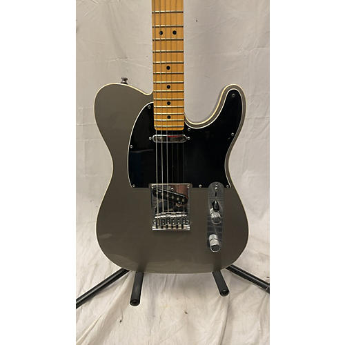 Fender American Ultra Telecaster Solid Body Electric Guitar Inca Silver