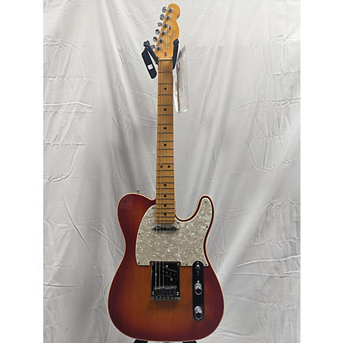 Fender American Ultra Telecaster Solid Body Electric Guitar plasma red burst