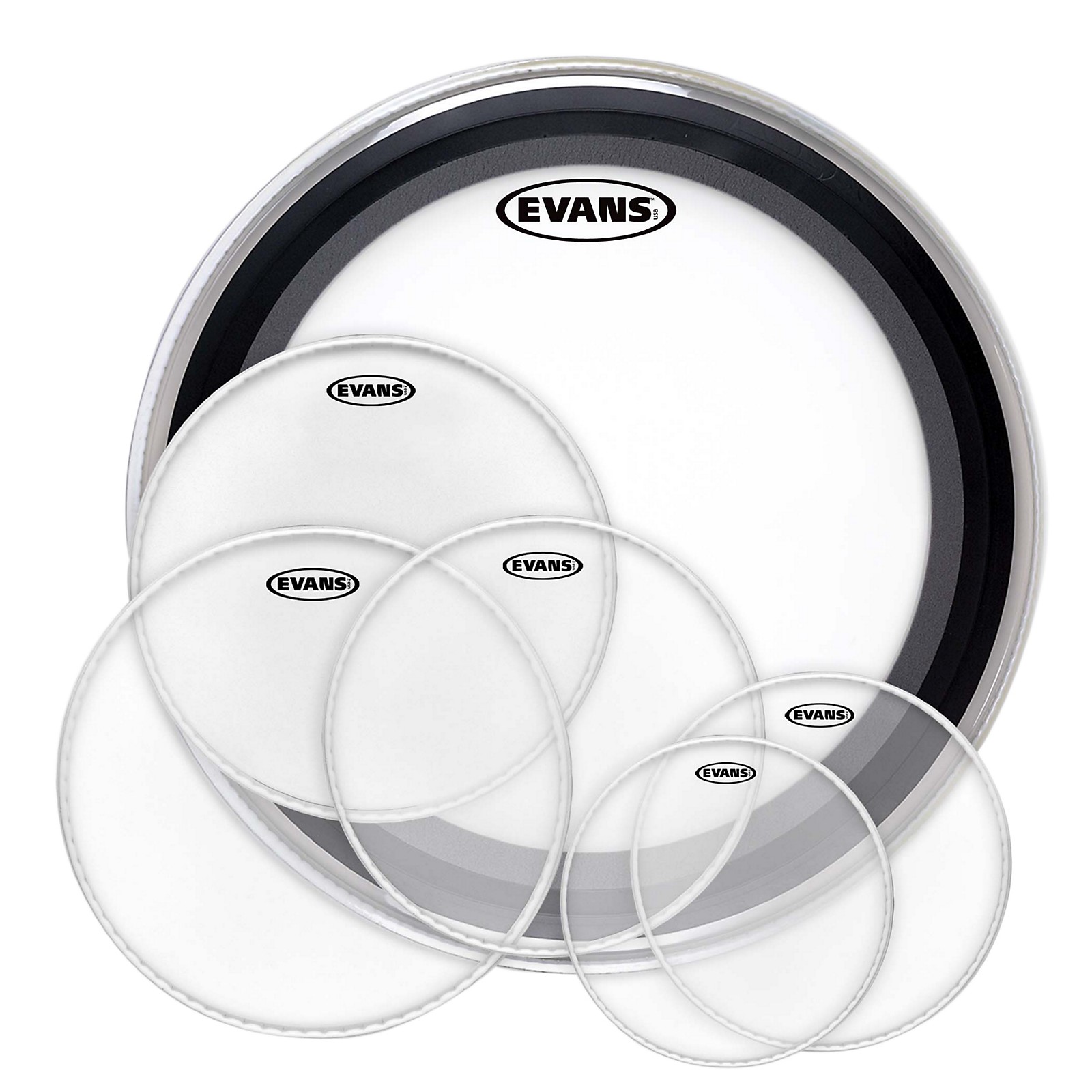 Evans American Upgrade Drumhead Pack with EMADs Musician's Friend
