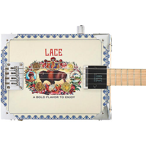 Lace Americana Acoustic-Electric Cigar Box Guitar 4 string