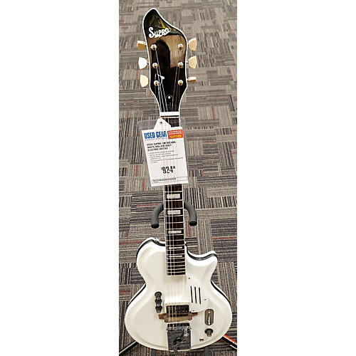 Supro Americana Hollow Body Electric Guitar White