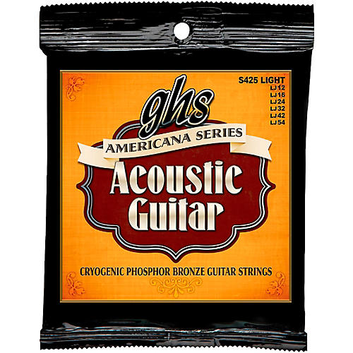 GHS Americana Light Acoustic Guitar Strings (12-54)