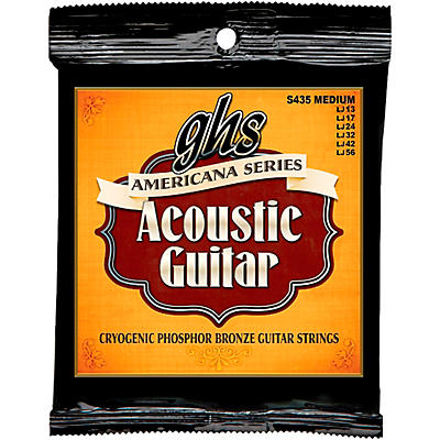 GHS Americana Medium Acoustic Guitar Strings (13-56)
