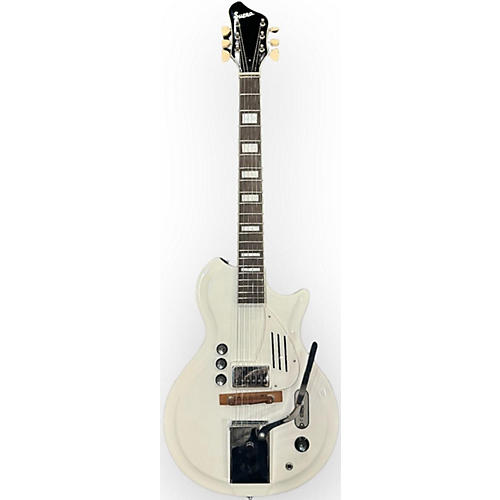 Supro Americana White Holiday Hollow Body Electric Guitar White