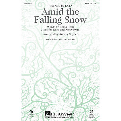 Hal Leonard Amid the Falling Snow SAB by Enya Arranged by Audrey Snyder
