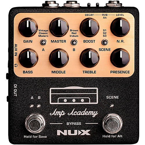 NUX Amp Academy Amp Modeler, IR Loader and Effects Pedal Condition 2 - Blemished Black 197881379377