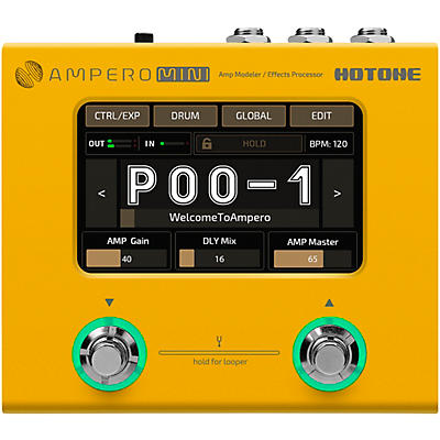 Hotone Effects Ampero Mini Amp Modeler & Effects Processor -