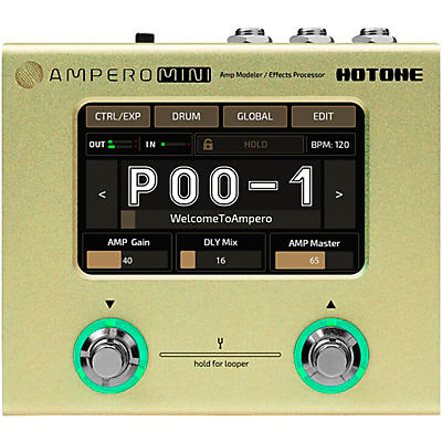Hotone Effects Ampero Mini Amp Modeler & Effects Processor -