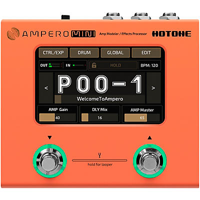Hotone Effects Ampero Mini Amp Modeler & Effects Processor -
