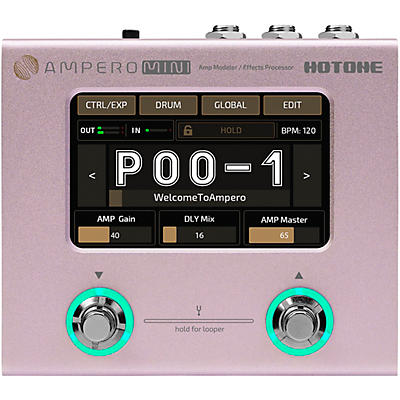 Hotone Effects Ampero Mini Amp Modeler & Effects Processor -