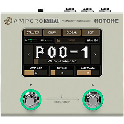 Hotone Effects Ampero Mini Amp Modeler & Effects Processor -