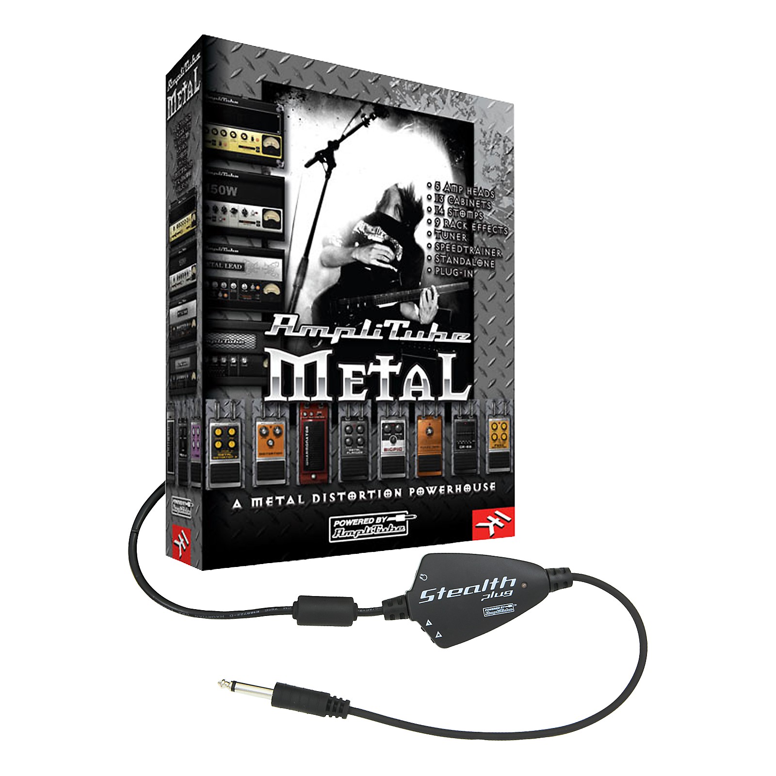 IK Multimedia AmpliTube Metal Studio Software/ StealthPlug USB Audio