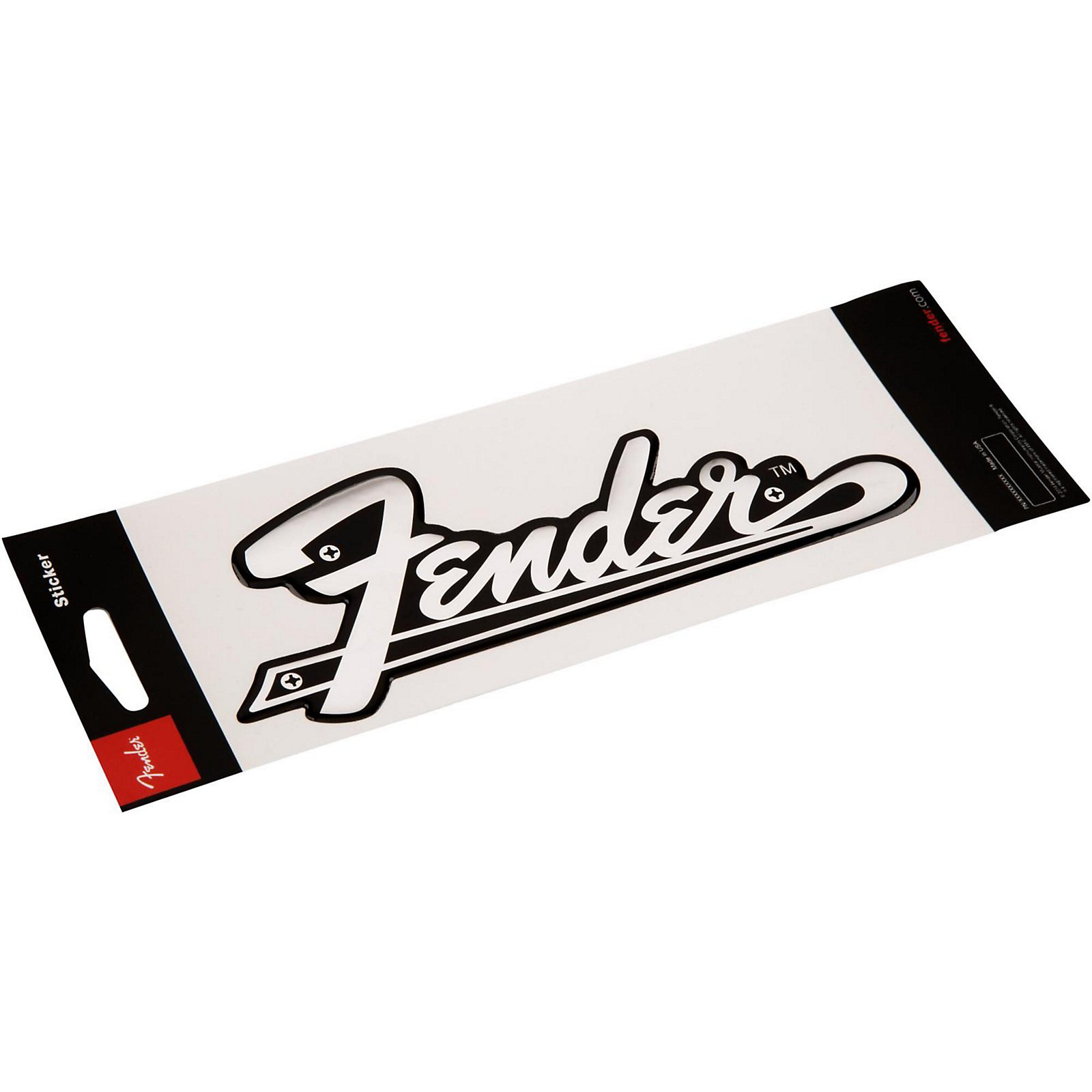 Fender Amplifier Logo 3D Sticker Musician's Friend