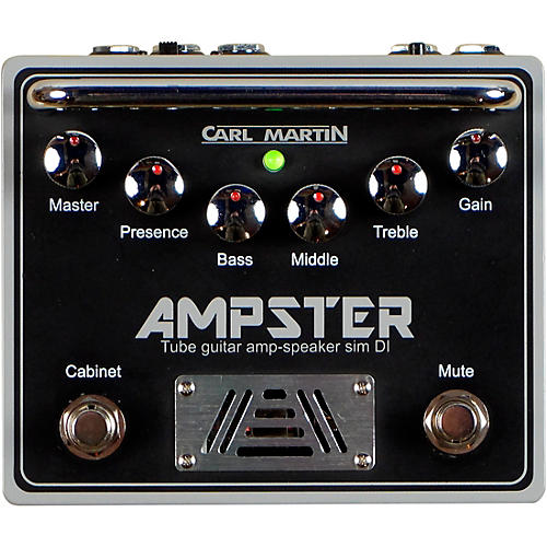 Carl Martin Ampster Tube Guitar Amp Speaker Sim DI Effects Pedal Condition 1 - Mint Black