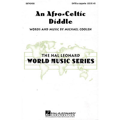 Hal Leonard An Afro-Celtic Diddle SATB a cappella composed by Michael Coolen