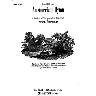 G. Schirmer An American Hymn (A Setting of America the Beautiful) SATB composed by Katherine Lee Bates