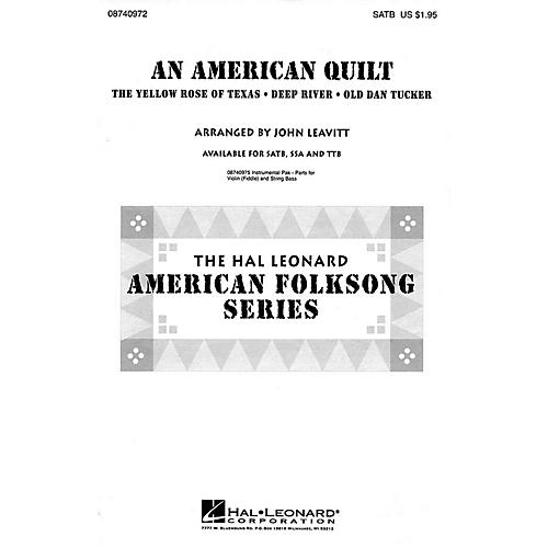 Hal Leonard An American Quilt (A Collection of 3 American Folksongs) SATB arranged by John Leavitt