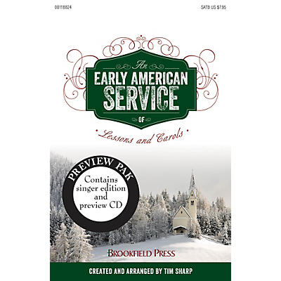 Brookfield An Early American Service of Lessons and Carols PREV CD PAK arranged by Tim Sharp
