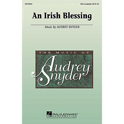 Hal Leonard An Irish Blessing SSA A Cappella composed by Audrey Snyder