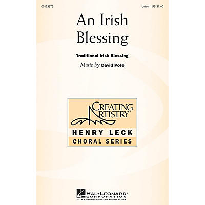 Hal Leonard An Irish Blessing UNIS composed by David Pote