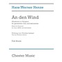 CHESTER MUSIC An den Wind (Music for Pentecost) Full Score Composed by Hans Werner Henze