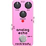 rockready Analog Echo Mini Guitar Effect Pedal Flamingo Pink