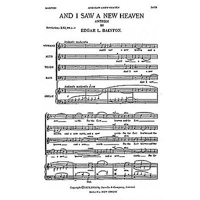 Novello And I Saw a New Heaven SATB Composed by Edgar Bainton