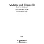 G. Schirmer Andante and Tranquillo (from First Symphony) Concert Band Level 4-5 by Samuel Barber Arranged by Saucedo