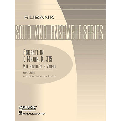 Rubank Publications Andante in C Major, K. 315 (Flute Solo with Piano - Grade 4) Rubank Solo/Ensemble Sheet Series