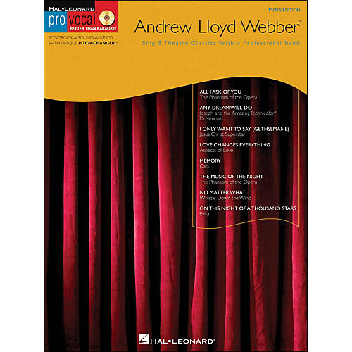 Andrew Lloyd Webber - Pro Vocal Songbook Men's Edition Volume 11 Book/CD