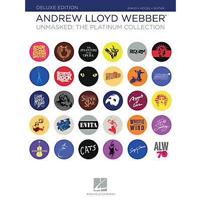 Hal Leonard Andrew Lloyd Webber - Unmasked: The Platinum Collection Deluxe Edition Piano/Vocal/Guitar Songbook