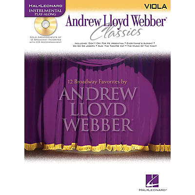 Hal Leonard Andrew Lloyd Webber Classics - Viola Instrumental Play-Along Series Softcover with CD