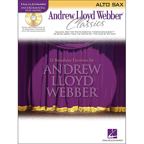 Hal Leonard Andrew Lloyd Webber Classics Alto Sax Book/CD