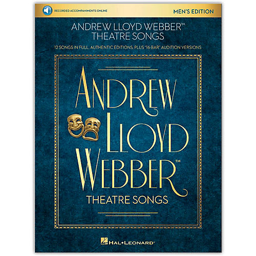 Hal Leonard Andrew Lloyd Webber Theatre Songs - Men's Edition Vocal Collection Book/Audio Online