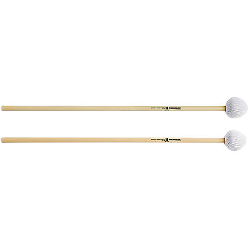 Promark Andrew Markworth Rattan Handle Vibraphone Mallets Hard Grey Cord