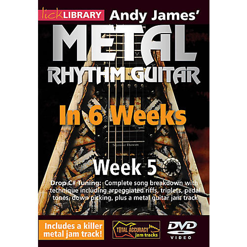 Licklibrary Andy James' Metal Rhythm Guitar in 6 Weeks (Week 5) Lick Library Series DVD Performed by Andy James