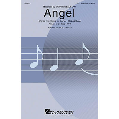 Hal Leonard Angel SSAA A Cappella by Sarah McLachlan arranged by Mac Huff