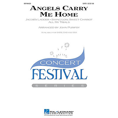 Hal Leonard Angels Carry Me Home (Medley) SATB arranged by John Purifoy